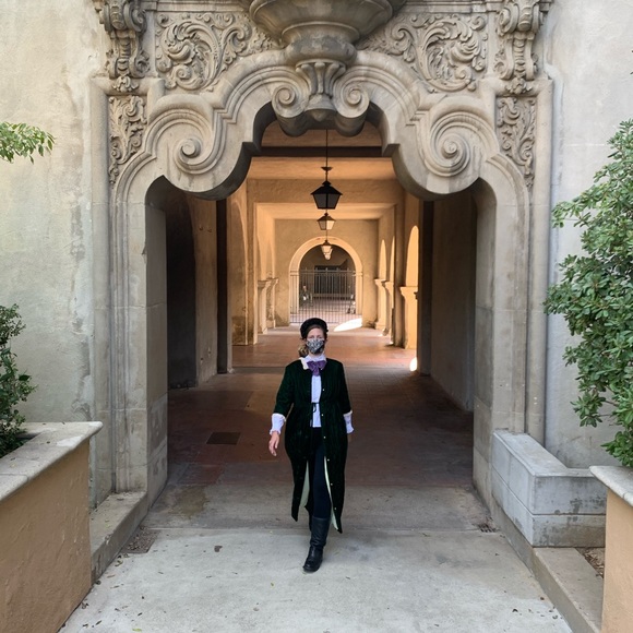 Vintage Green Quilted Velvet Jacket - Picture 14 of 16